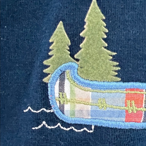 Little Me Baby Navy with Dog in Canoe Graphic Tee Style# 84803LK/LKI Size 6M - Picture 12 of 14
